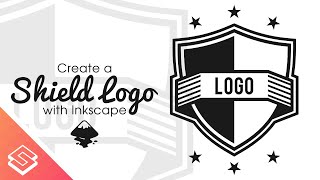 Inkscape Tutorial Vector Shield Logo [upl. by Epilif394]