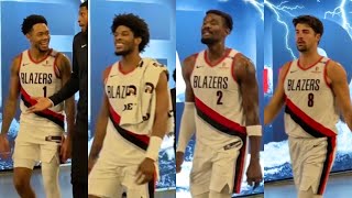 Anfernee Simons Deandre Ayton Immediately After Blazers Win Against Clippers [upl. by Ramhaj241]