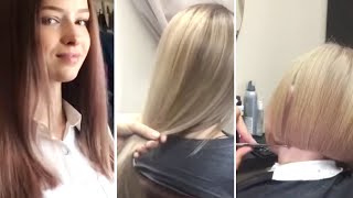 From Brunette to Blonde The JawDropping Hair Makeover You Wont Believe [upl. by Brunhilda]