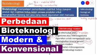 Perbedaan Bioteknologi Konvensional dan Bioteknologi Modern  Bioteknologi IPA SMP Kelas 9 [upl. by Luhem]