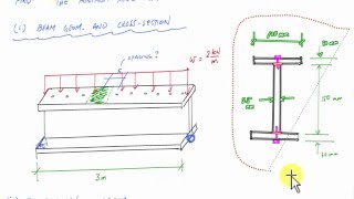 Shear Flow Example  calculate connector spacing  Mechanics of Materials [upl. by Joannes]