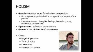 COUN 4500 Chapter 8 Gestalt Therapy Part 1 of 2 [upl. by Peltz]