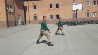 Gurkhas showing kukri technique wood kukri [upl. by Abernon]