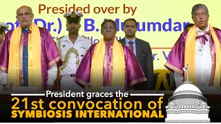 President Murmu graces the 21st convocation of Symbiosis International Deemed University at Pune [upl. by Chemaram]