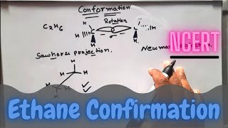 Ethane Conformation Explained with Sawhorse and Newman projection in Hindi [upl. by Narik]