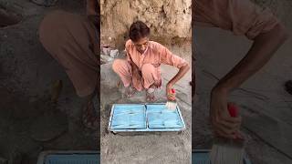 How Beautiful Concrete Tiles are Made shorts diy cementprojects [upl. by Tedi]