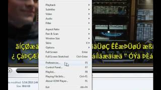 Enable Arabic subtitles with GOM Player [upl. by Arianna]