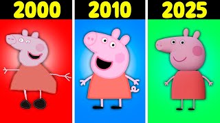 LEvoluzione di PEPPA PIG nel Corso degli Anni 20002025 [upl. by Aiz190]