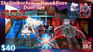 Review Sky Striker Ace  Raye amp Roze DUEL SET YuGiOh Duel Monsters Eng sub unbox [upl. by Papageno]