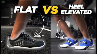 FLAT vs HEEL ELEVATED Shoes for Lifting  When amp Why Use Each [upl. by Ymled973]