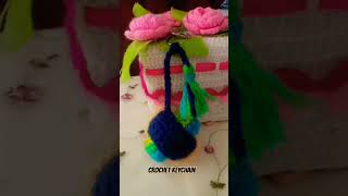 Crochet keychain ball crochet crocheting crochetkeychain [upl. by Saduj]