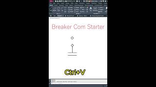 AutoCAD Electrical PracticeBreaker Com Starter autocadelectrical autocad engineeringdesign [upl. by Fitzhugh]