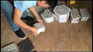 How to release the pavers from plastic molds [upl. by Bruyn482]