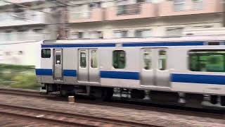 常磐線特別快速E531系 南柏駅を高速通過 [upl. by Hartmunn]