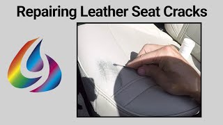 Leather surface crack repairs with Leather Gel [upl. by Nerrol]