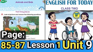 Class 2 English Page 8587 Unit 9 Lesson 1 New Book 2024 SohojSchool02 [upl. by Sopher]