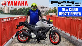 2024 Yamaha FZS Version 40 New Ice Fluo Vermillion First Ride Review  Price Mileage Features [upl. by Solita]