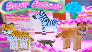 Minecraft Animals in Sweet World Cookieswirlc Game Video [upl. by Cornelle]