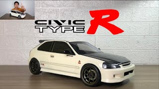 RC BUILD SERIES  HONDA CIVIC EK9 TYPE R  SPOON [upl. by Linnet757]