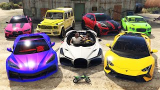 GTA 5  Trevor Stealing Michaels Supercars Funny Moments [upl. by Annoirb]