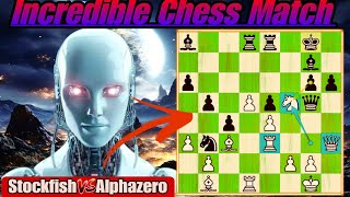 AlphaZero Incredibly Sacrificed His Knight Against Stockfish In A Chess Game  Chess Strategy  AI [upl. by Flagler]