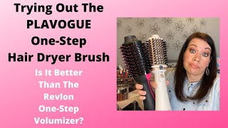 PLAVOGUE One Step Hair Dryer Brush  How Does It Compare To The Revlon One Step Volumizer Hair Dryer [upl. by Allerim]