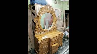 Wooden dressing table design furnituredesignideas modernfurnitureinlowbudget shortvideo [upl. by Etneciv]