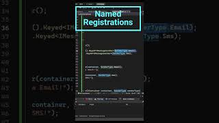 Autofac vs Net Dependency Injection  Named Registrations dependencyinjection [upl. by Briant]