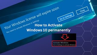 Windows 10 Permanently free activation [upl. by Eizzik178]