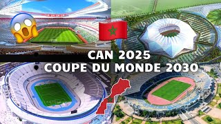 🇲🇦Les stades de la Can 2025Coupe du monde 2030 [upl. by Atikehs]