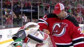 Martin Brodeur passes Patrick Roy with his 552nd career victory [upl. by Nnaeel]