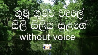 Gumu Gumuwa Wadule Karaoke without voice ගුමු ගුමුව වදුලේ [upl. by Airdnaid337]