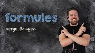 Formules vergelijkingen [upl. by Arvell]