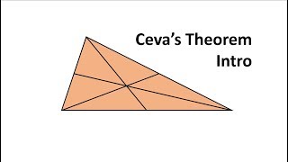 Cevas Theorem Introduction [upl. by Nylsor939]