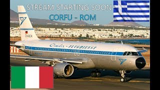 XPlane 11 A320 to Rom in Condor Retro Style Corfu  Rom A320 [upl. by Anaya6]