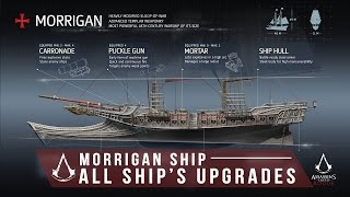 Assassins Creed Rogue  All Ships Upgrades and Appearance quotIncluding Jackdaw Appearancequot SHOWCASE [upl. by Owain]