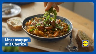 Linsensuppe mit Chorizo Rezept  Lidl Österreich [upl. by Murage]