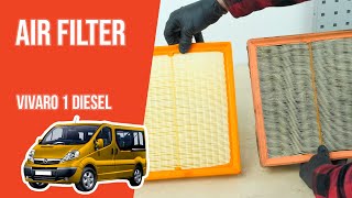 How to replace the air filter Vivaro mk1 20 CDTI 💨 [upl. by Fish]