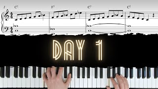 Day 1  Mixolydian Scales Over Blues  30 Day JazzBlues Piano Challenge [upl. by Riamo156]