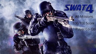 SWAT 4  Full Career CoOp 100 on All Missions Elite Difficulty [upl. by Drisko958]