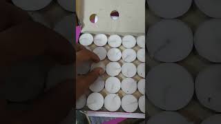 Tea light candle 1 box  50 pieceour price only  140 rs If u take in quantity [upl. by Andriana]