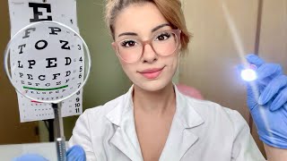 ASMR Eye Exam Lens 1 or 2 Exam Doctor Roleplay REALISTIC Vision Test Cranial Nerve Glasses Fitting [upl. by Cogn]