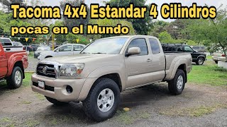 tacoma toyota 2008 4x4 estandar 4 cilindros pocas en el mundo camionets pick up truck king cab [upl. by Madian]