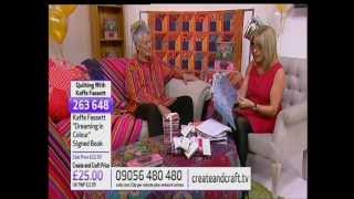 Kaffe Fassett interviewed by Debbie Shore live on Create and Craft part 1 [upl. by Ymmij871]