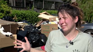 Palm Harbor family suffers flood after Milton less than month after mother dies from breast cancer [upl. by Lipinski]