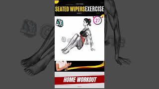 Seated Wipers workout asmr kegelexercises viral trending reels [upl. by Tove]