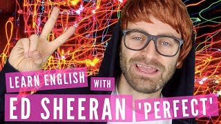 Learn English with Ed Sheeran Perfect  Lyrics [upl. by Enailuj]