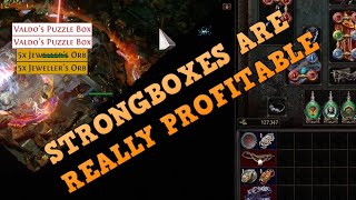 THE BEST  FARMING STRATEGY IN POE  STRONGBOXES  PATH OF EXILE [upl. by Meelas]