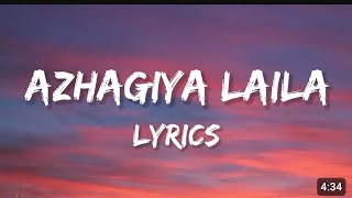 Azhagiya Laila  Lyrics Ullathai Allitha  Karthik Rambha anda puratha maga rani [upl. by Biron]