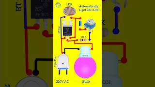 Light Sensitive Automatic On Off Light  light automatic on off Light Automatic Shorts Video [upl. by Anavlis54]